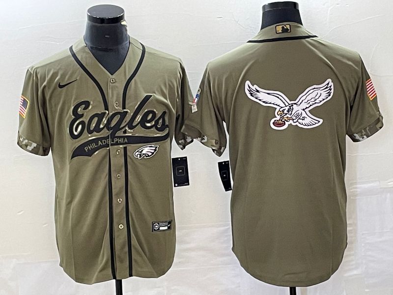 Men Philadelphia Eagles Blank Green Nike 2023 Co Branding Game NFL Jersey style 2->philadelphia eagles->NFL Jersey